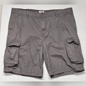 Levi Strauss Signature Gold W44 Cargo Shorts Gray Zipper Fly